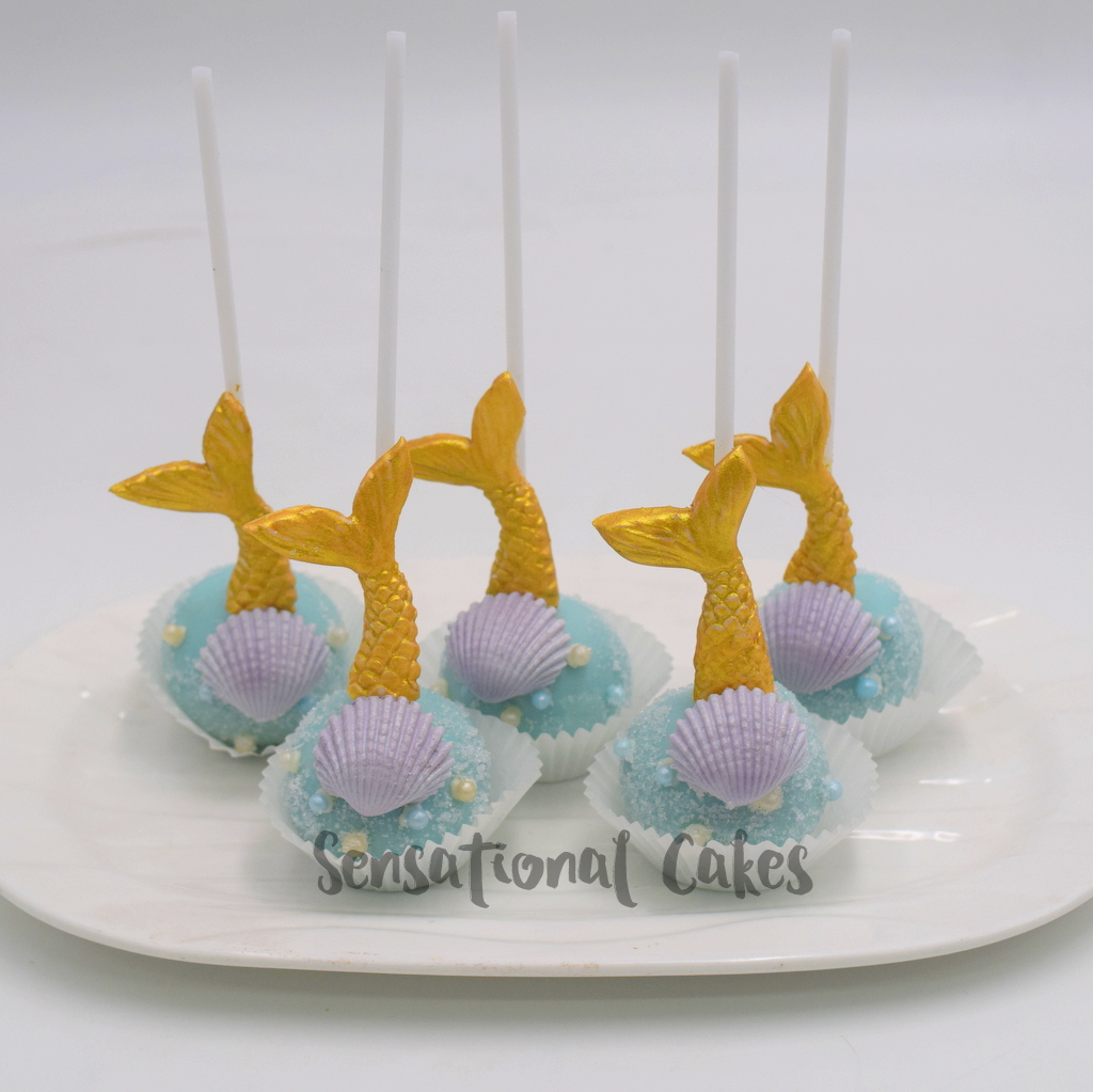 The Sensational Cakes Mermaid Tail Cake Pop Under The Sea Theme Dessert Table Singapore Cakepops