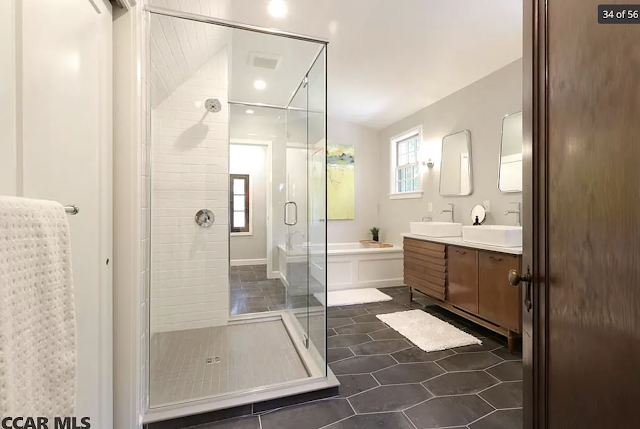 new bathroom interior room of Authenticated Sears Ellison model • 704 W Fairmount Avenue, State College, Pennsylvania, home of Joseph and Genevieve Fosa, built in 1933