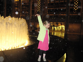 Dancing on the Lincoln Center fountain