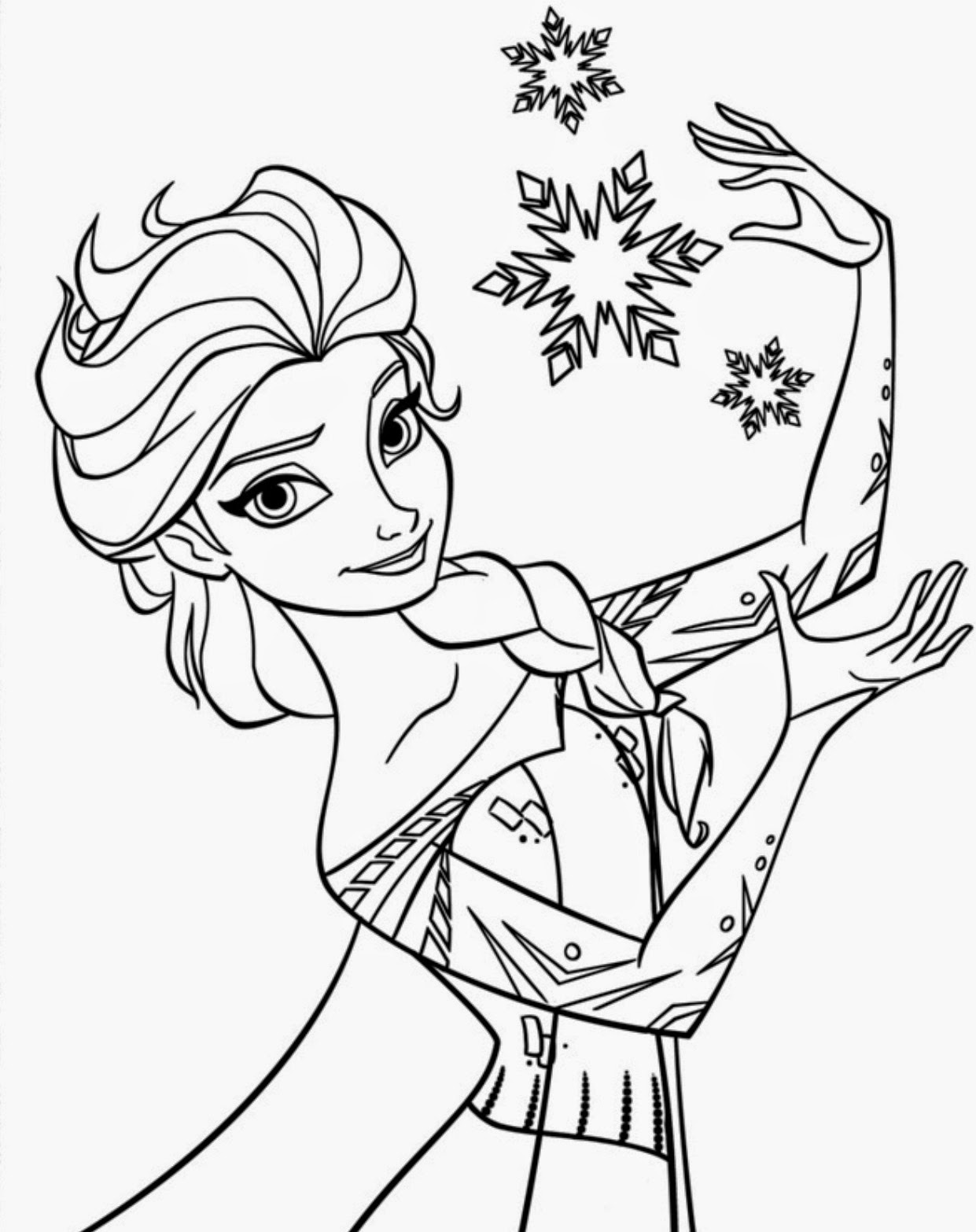 15 Beautiful Disney Frozen Coloring Pages Free ~ Instant 