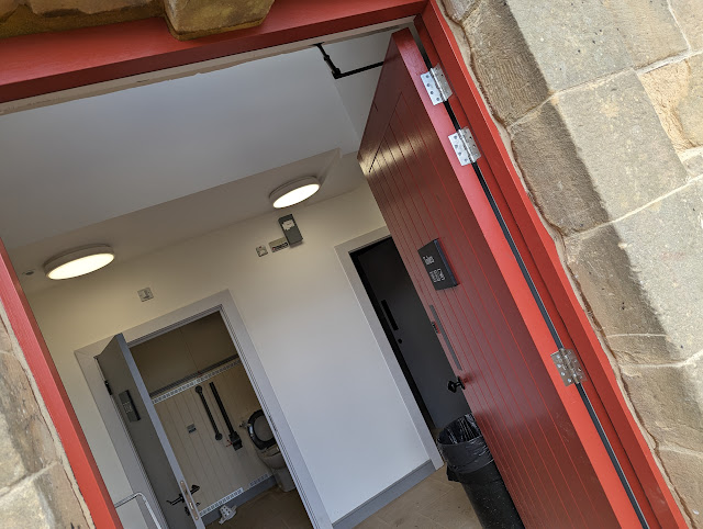 Accessible toilets at Belsay hall