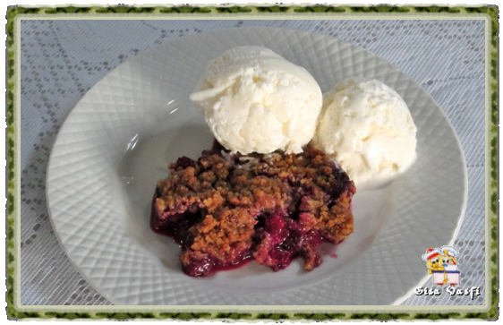 Crumble de frutas vermelhas da Beatriz 2