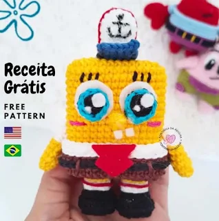 PATRON GRATIS BOB ESPONJA AMIGURUMI 63725