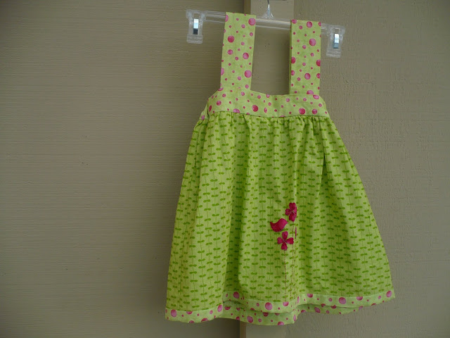 jumper dress with appliques