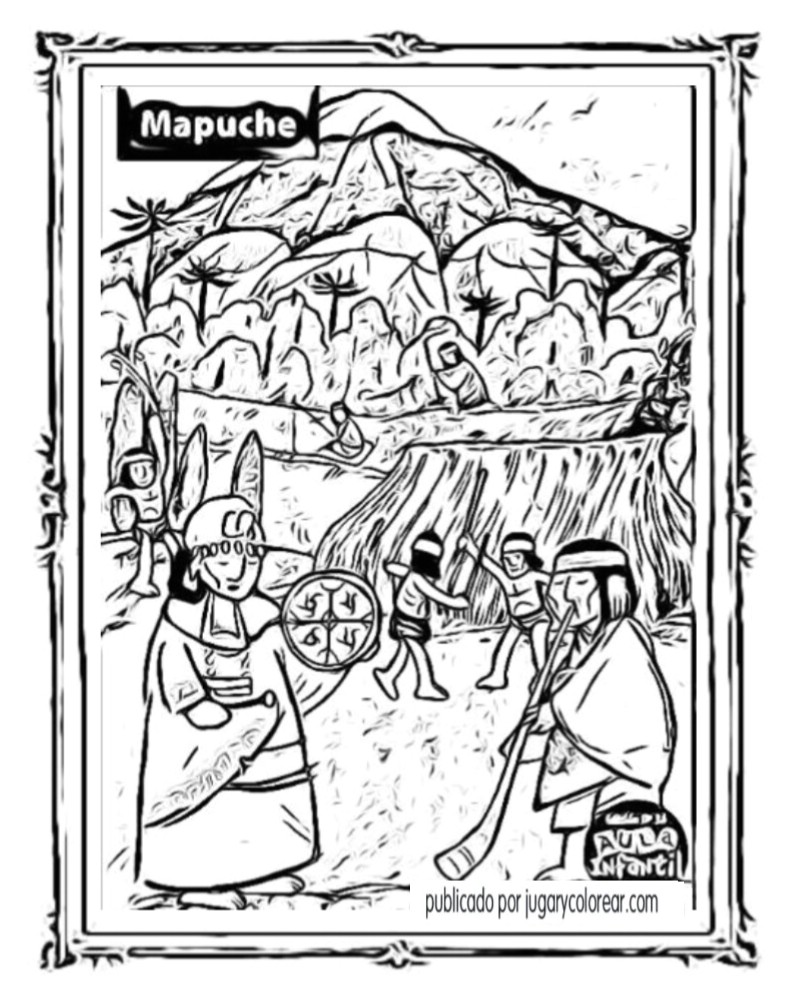 Colorear Pueblos Originarios De Chile Jugar Y Colorear Colorear Pueblos Originarios De Chile Jugar Y Colorear