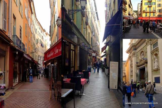 el casco antiguo de Niza es imprescindible