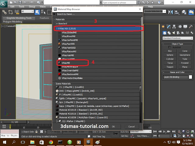 membuat material kaca di 3dsmax