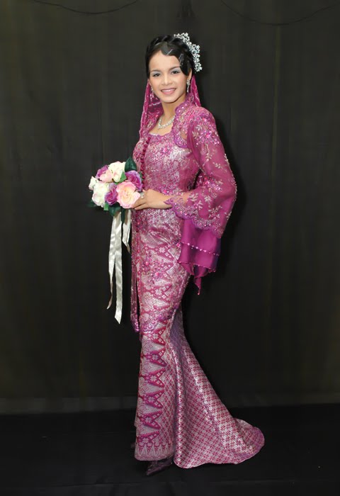 Malay Purple Wedding Dress