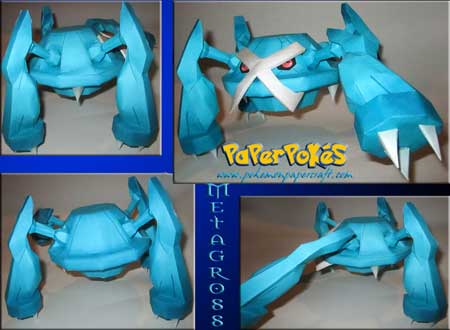 Pokemon Metagross Papercraft