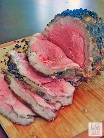 Cooking a Prime Rib Roast doesn't have to be intimidating. I know it is scary to spend so much money and then have something go horribly wrong, but if you have a friend to help you, you'll have perfect roast beef that makes a beautifully impressive meal!