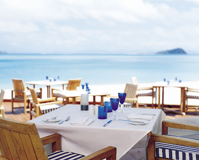 Waterfront dining at Azure Restaurant