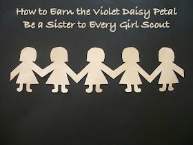 Make paper dolls to earn the Violet Daisy petal, Be a Sister to Every Girl Scout. 