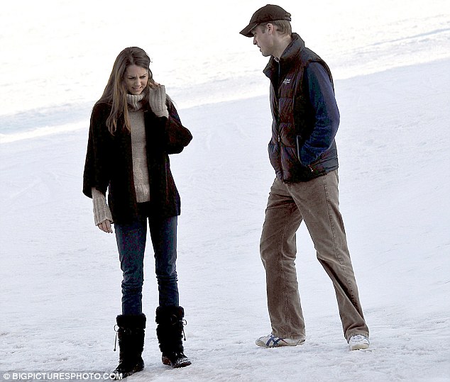 william and kate skiing photo. Prince William and Kate