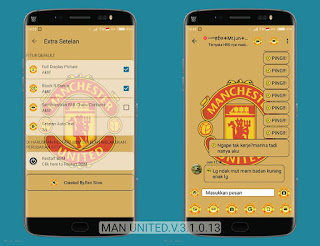 BBM MOD Manchester United (MU) v3.1.0.13 APK Terbaru