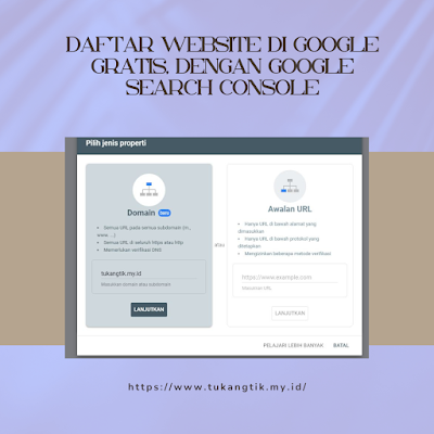 daftar website di google gratis cara verifikasi google search console cara pasang google search console di wordpress