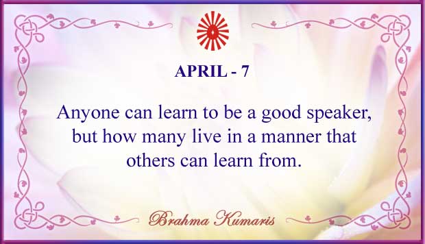 Thought For The Day April 7