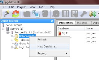 Psql create database from console