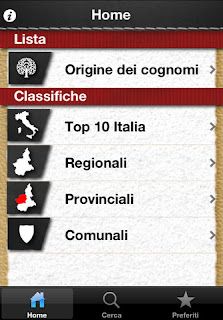 L'app Cognomi Italiani