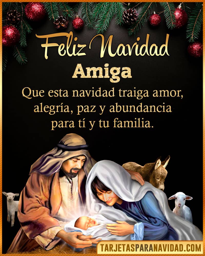 Frases de navidad para Amiga