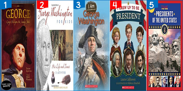 5 books about George Washington for Presidents' Day
