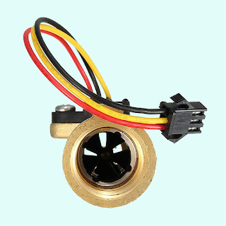 Brass Thread Hall Effect Liquid Water Flow Sensor Switch Meter for Arduino