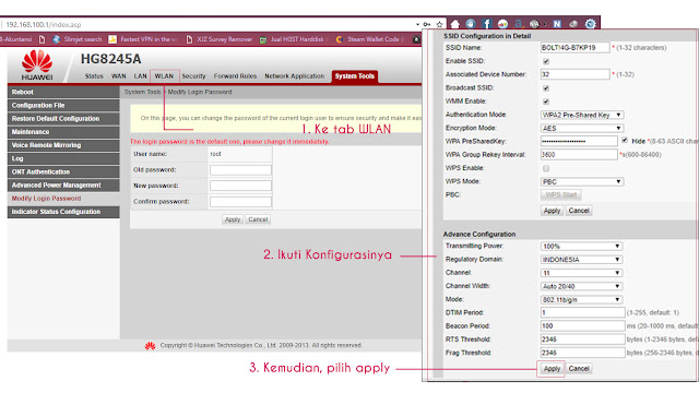 Settingan Wifi Indiehome