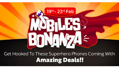 Best Deals in "Flipkart Mobiles Bonanza Sales" from February 19th to 23rd 2019 