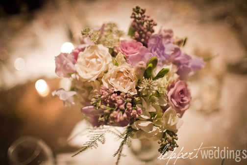 In this April wedding bouquet