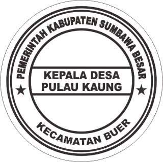 Stempel Kepala Desa Pulau Kaung