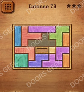 Cheats, Solutions, Walkthrough for Wood Block Puzzle Intense Level 78