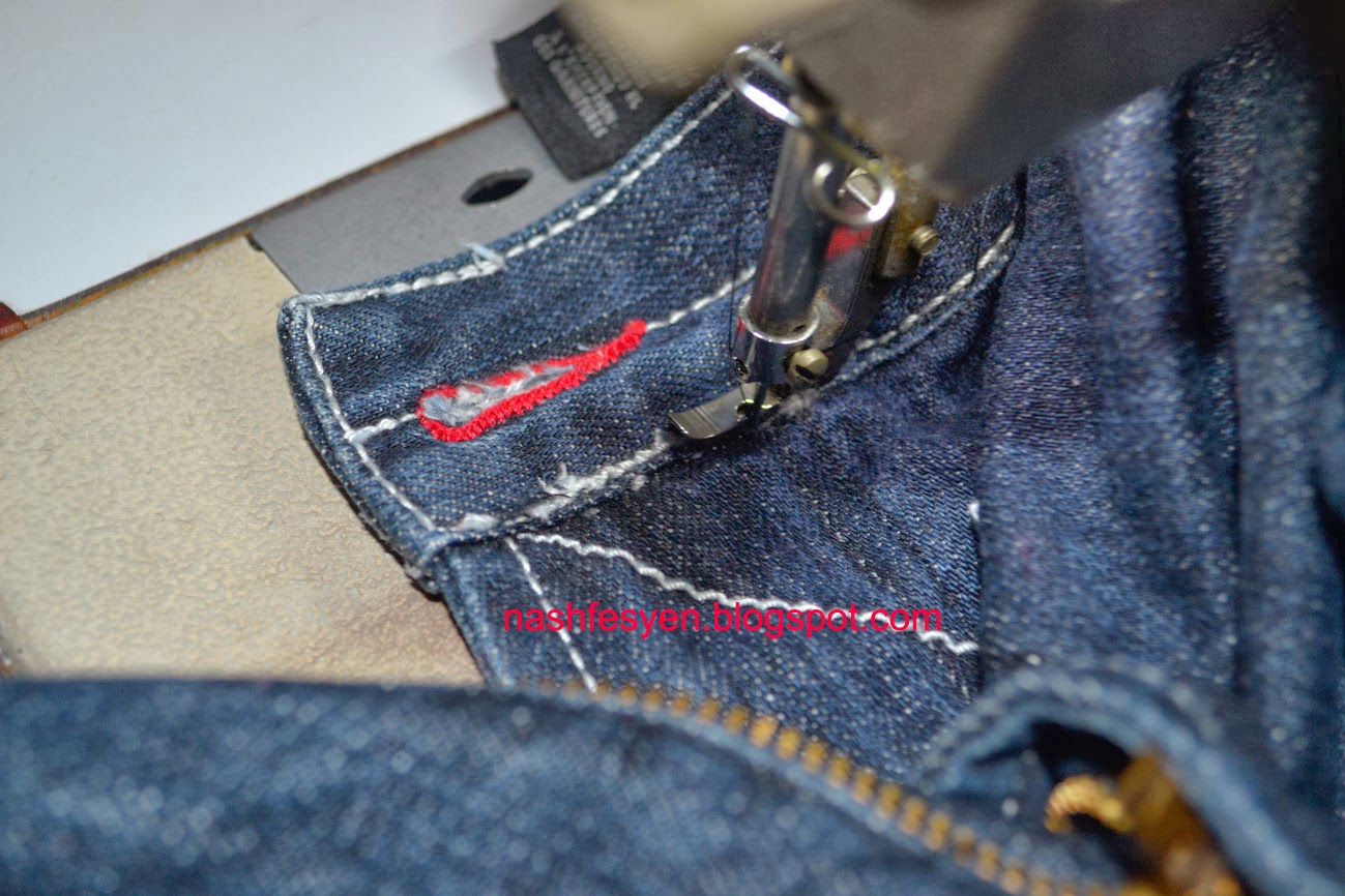 Nash Fesyen Cara Tukar Zip Seluar  Jeans 