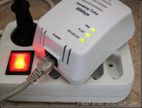 Homeplug 85Mbit Nätverk Ethernet Elnätet