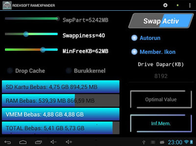 ROEHSOFT RAM Expander (SWAP) v3.64 Pro Apk Full Gratis