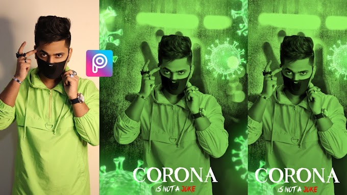 Corona Virus PicsArt Editing Tutorial & Background Download