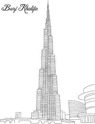 Burj Khalifa (Burj Dubai) in Dubai ( UAE )