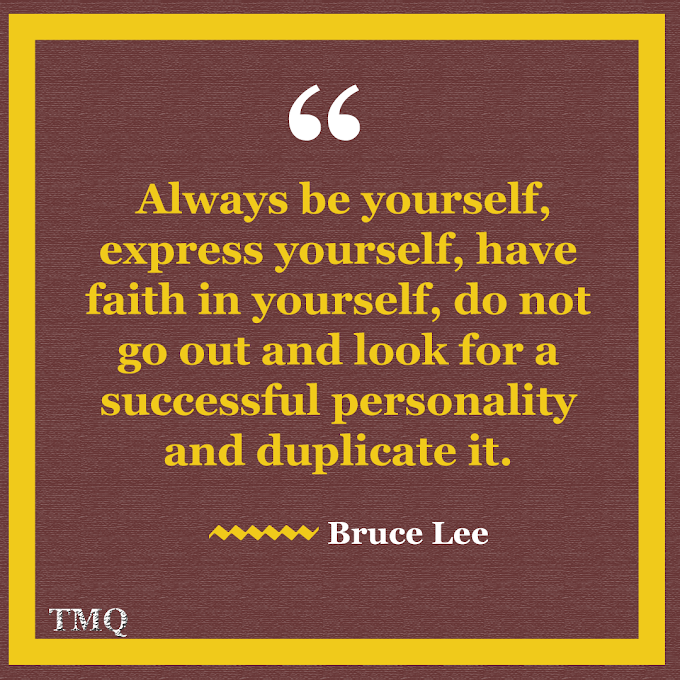 Always Be Yourself By Bruce Lee ( Motivational )