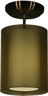 Z-Lite 144-6G-SF Nikko 1 Light Semi Flush Ceiling Fixture Antique Brass/Golden