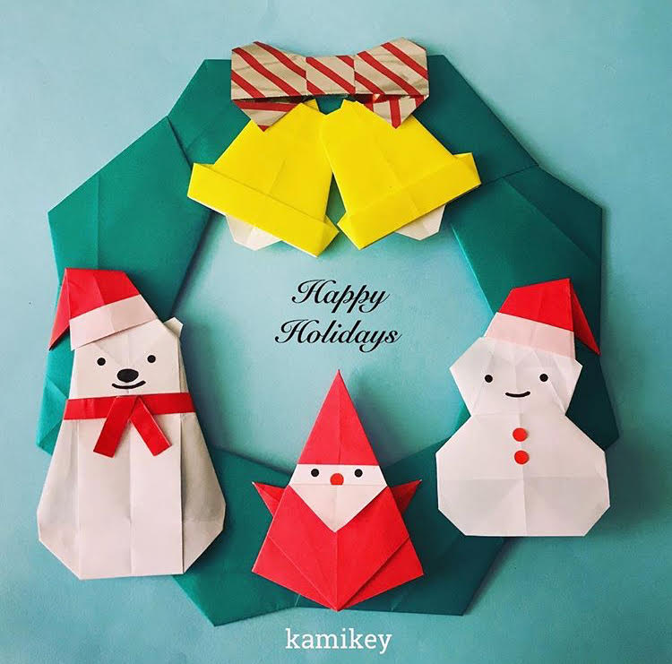 創作折り紙カミキィ クリスマスの折り紙 その１