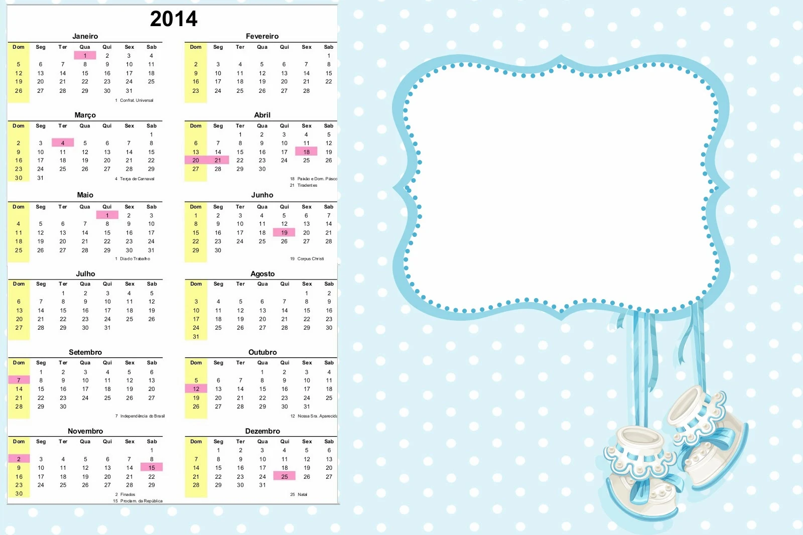 Calendario 2014.