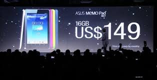 Asus memopad Brings HD 7 Budget Android Tablet For $ 149