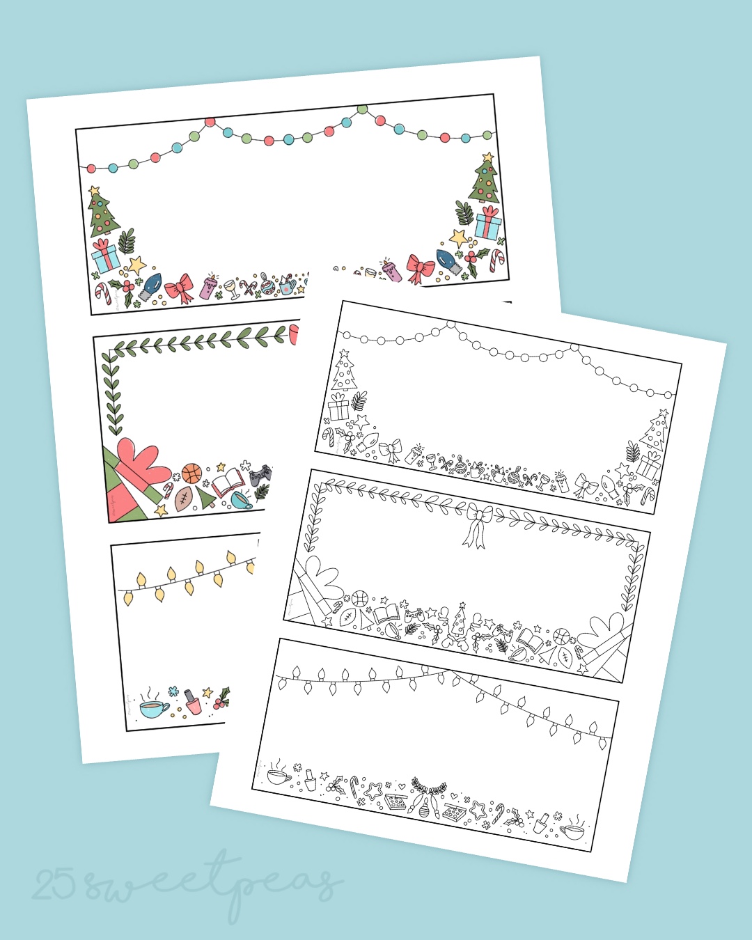 25 Sweetpeas Printable Gift Coupons for Christmas!