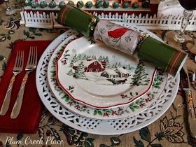 Christmas Village Tablescape