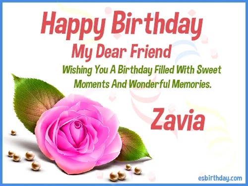 Zavia Happy birthday friends