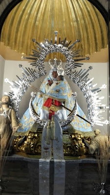 Imagen de la Virgen de la Cabeza de Marmolejo preparada para su Sabatina