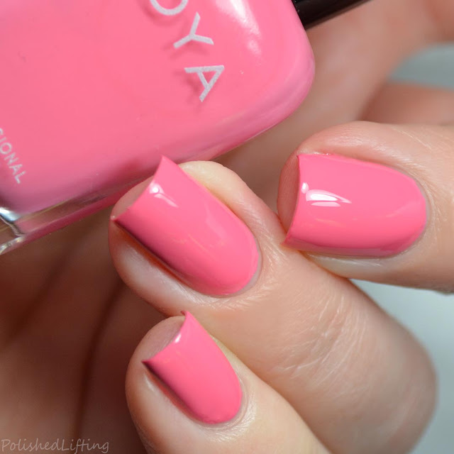 pink creme nail polish