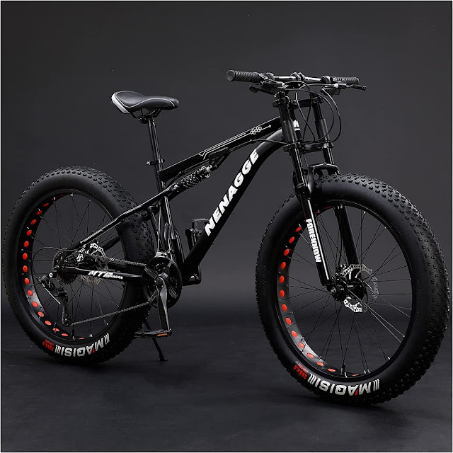 NENAGGE  Mountain Fat Tire Full Suspension Bikes