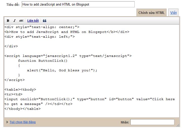 html to image java. How to add JavaScript and HTML on Blogspot