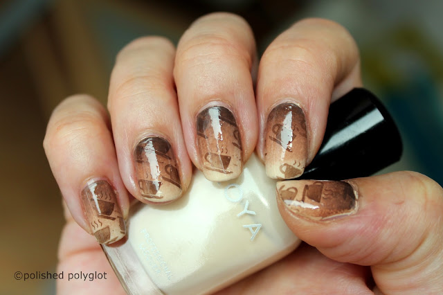 Cappuccino nail art