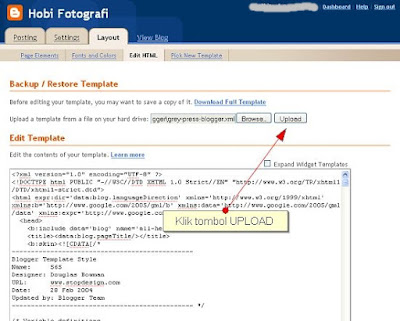Cara Mudah Mengganti Template Blogspot