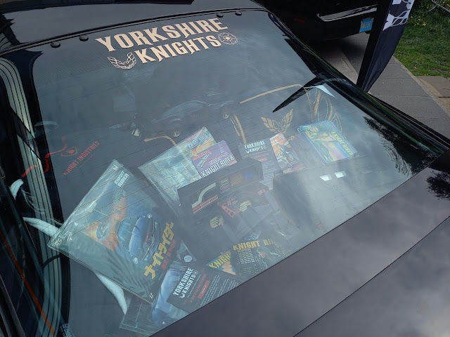 A selection of Knight Rider merchandise and collectables at the Star Walk at Trinity Walk in Wakefield